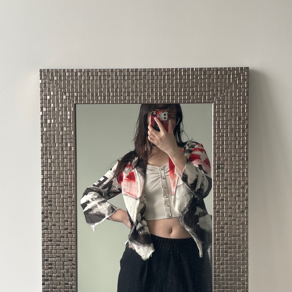 Paul Smith Linen Jacket With Bold Abstract Design View 2